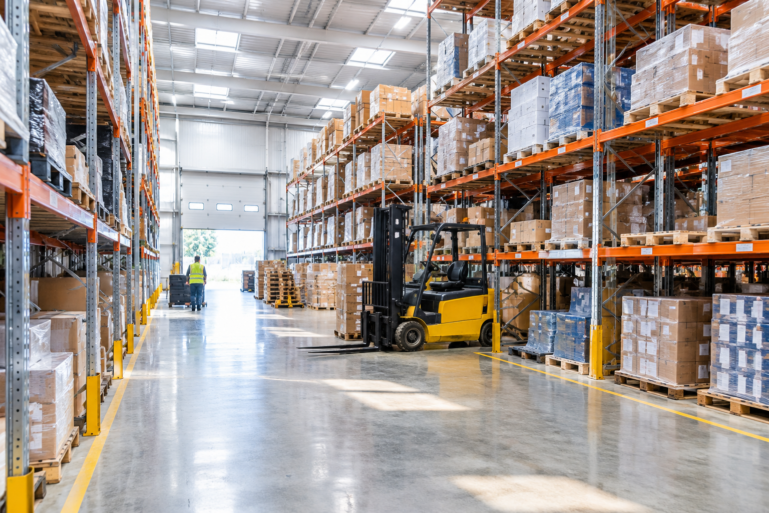 A modern UK warehouse running on MZK WMS